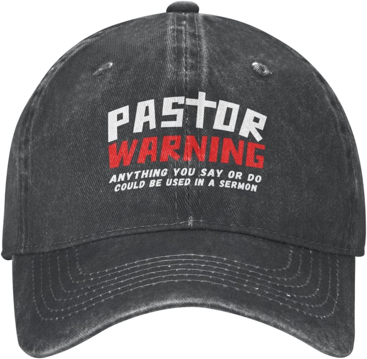Pastor Warning Hat Pastor Gifts Anything You Say Or Do Could Be Used in A Sermon Baseball Cap for Men Women - Image 6