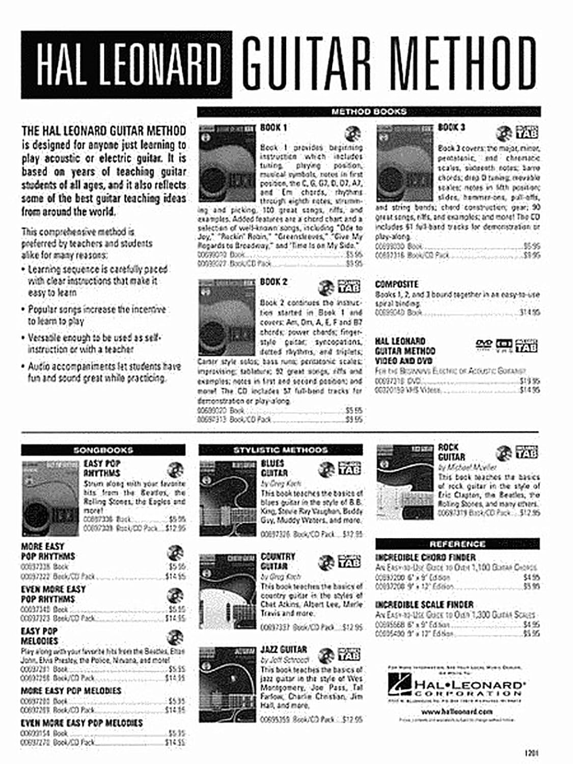 Hal Leonard Guitar Method Book 1: Bk/Online Audio