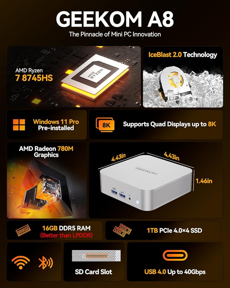 GEEKOM A8 Mini PC