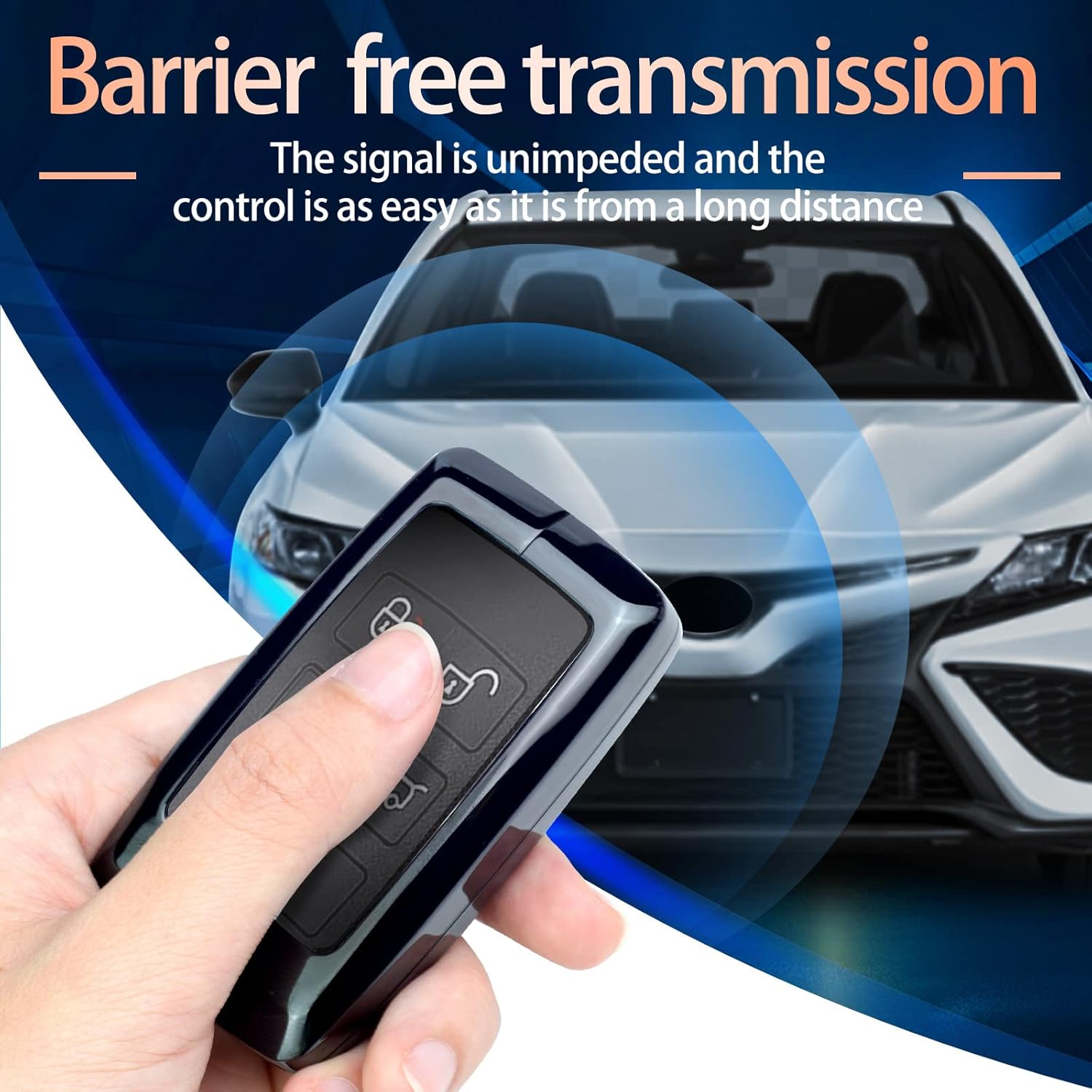 zinc Alloy Smart Key Case Cover Compatible with Land Rover Discovery Range Rover Sport Evoque
