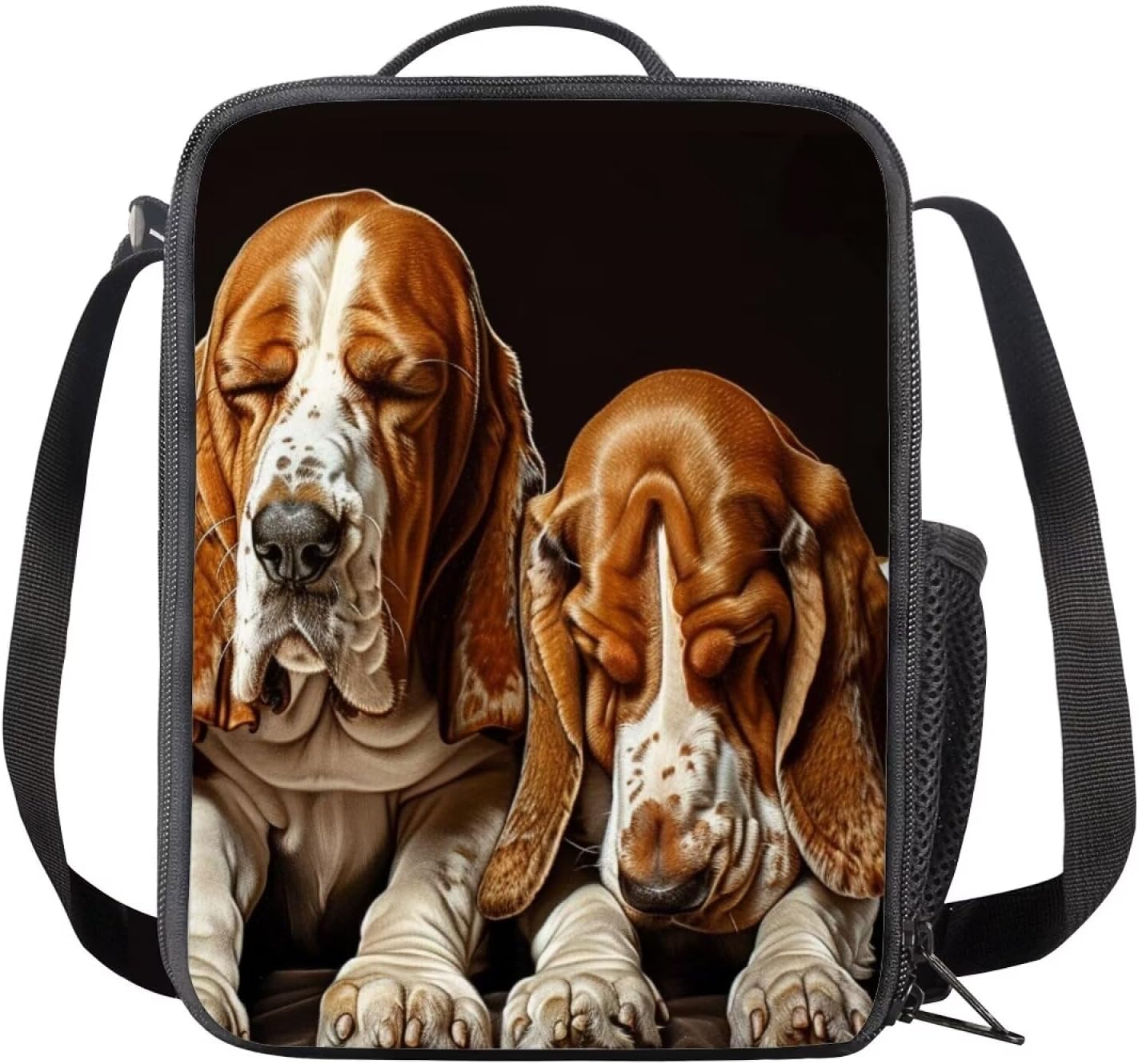 Salabomia Basset Hound Lunch Bag Insulated Lunch Box Bag