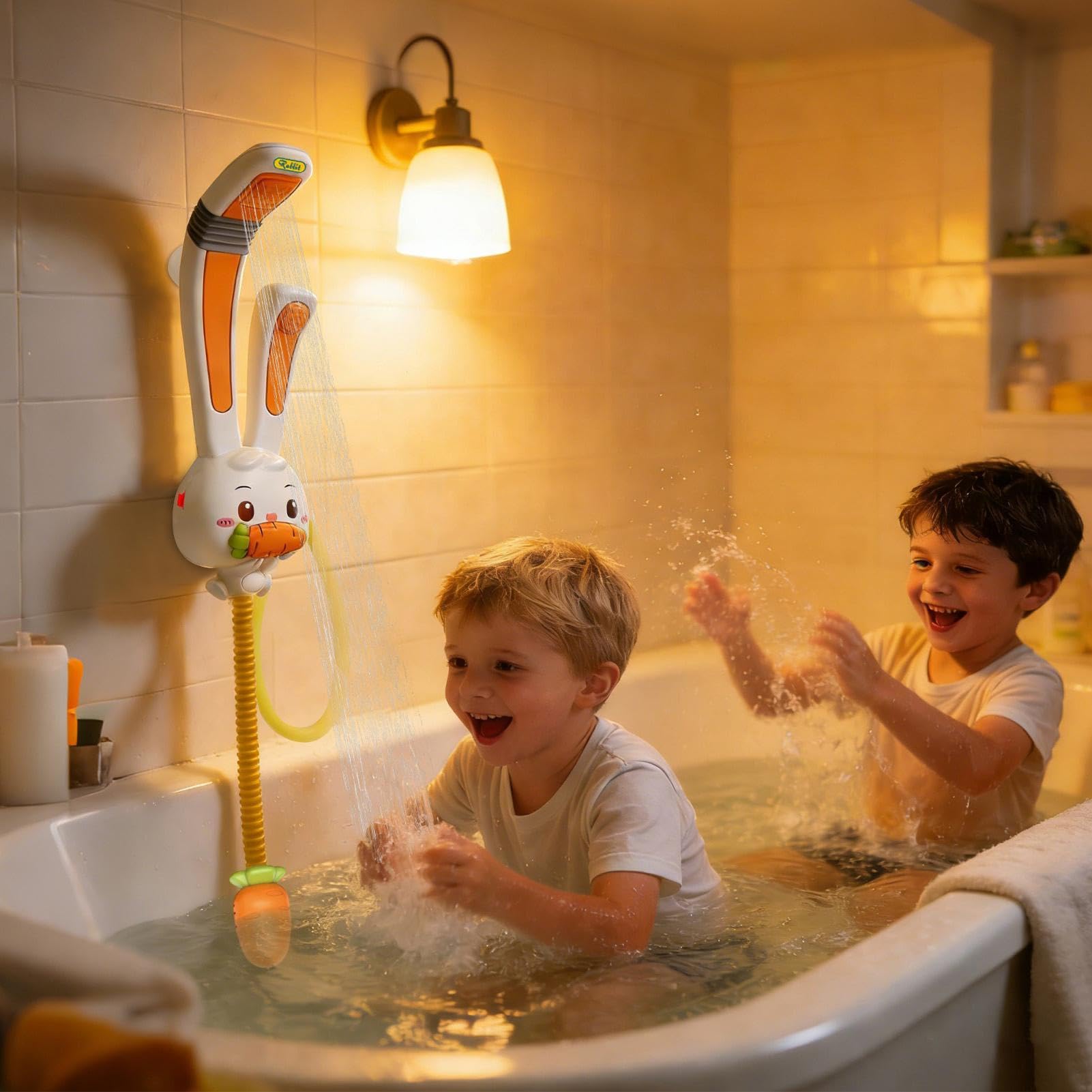 Giocattolo Spruzzatore da Bagno per Bambini A Forma di Coniglio Vasca