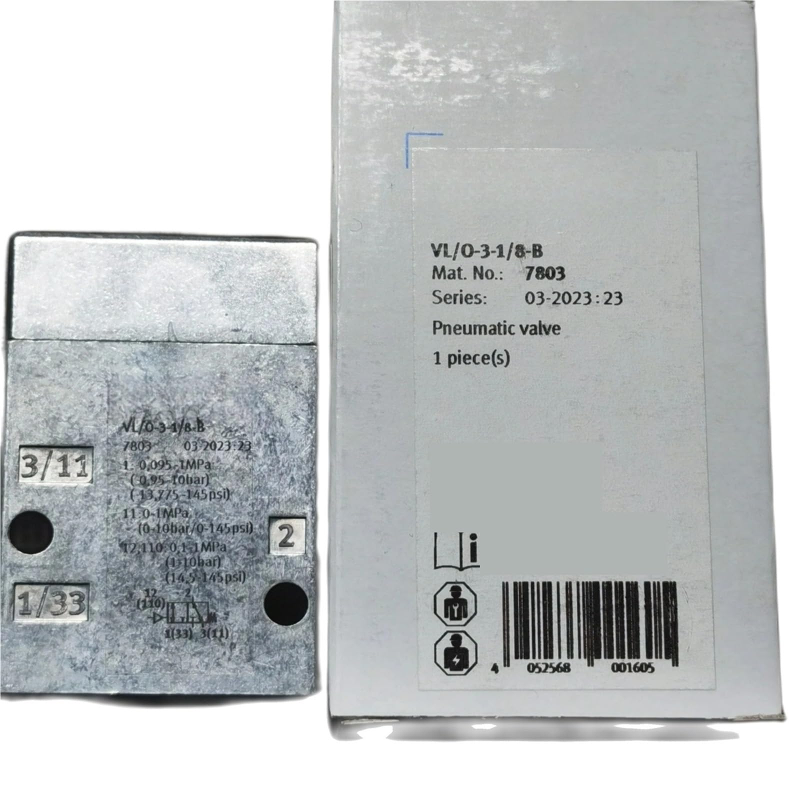 YSNGBOPER 1pcs VL/O-3-1/8-B 7803 Pneumatic Valve Air Control