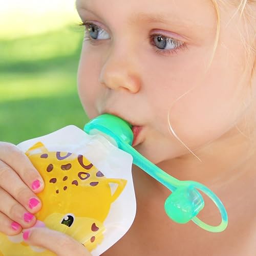 Miniatura 25 de ChooMee SoftSip - Bolsa superior para alimentos | Destete LED para bebés, válvula de control de flujo sin derrames, protege la boca de los niños,