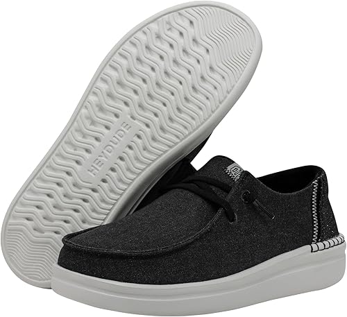 Miniatura 5 de Hey Dude Wendy Rise Peacock - Mocasines con cordones, para mujer, cómodos y ligeros