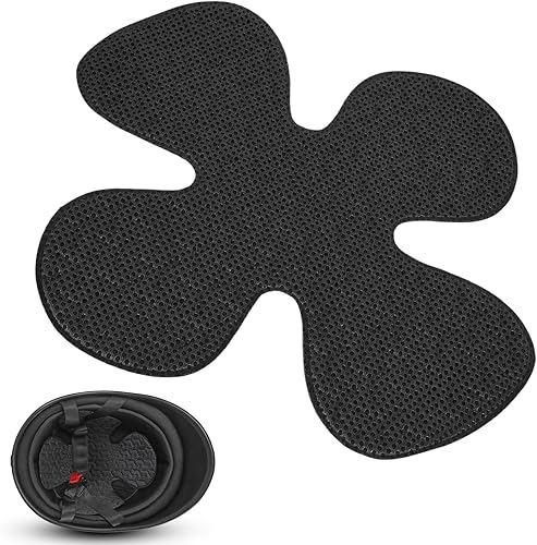 Forro para casco de motocicleta, relleno de casco de motocicleta, relleno de casco con gancho y bucle, almohadilla de forro reutilizable lavable