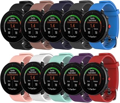 QGHXO Band for Polar Vantage M, Soft Silicone Replacement Watch Band for Polar Grit X/Vantage M Smartwatch (No Tracker, Replacement Bands Only)