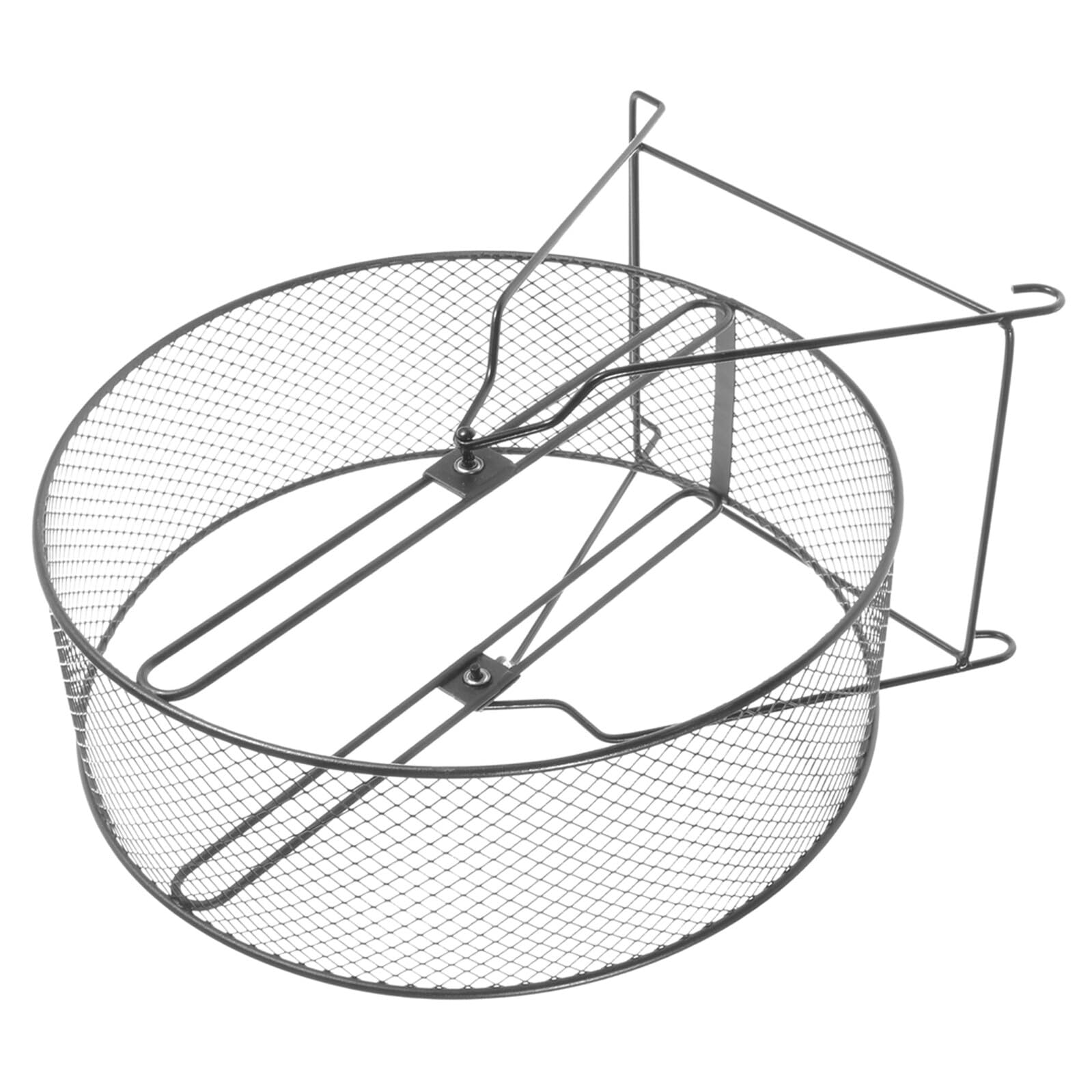 Rueda Silenciosa para Hámster y Erizo de Hierro Negra con Soporte | Tipo Tornillo, Ejercicio Diario, Accesorio con Rack, Diseño para Pequeños Roedores