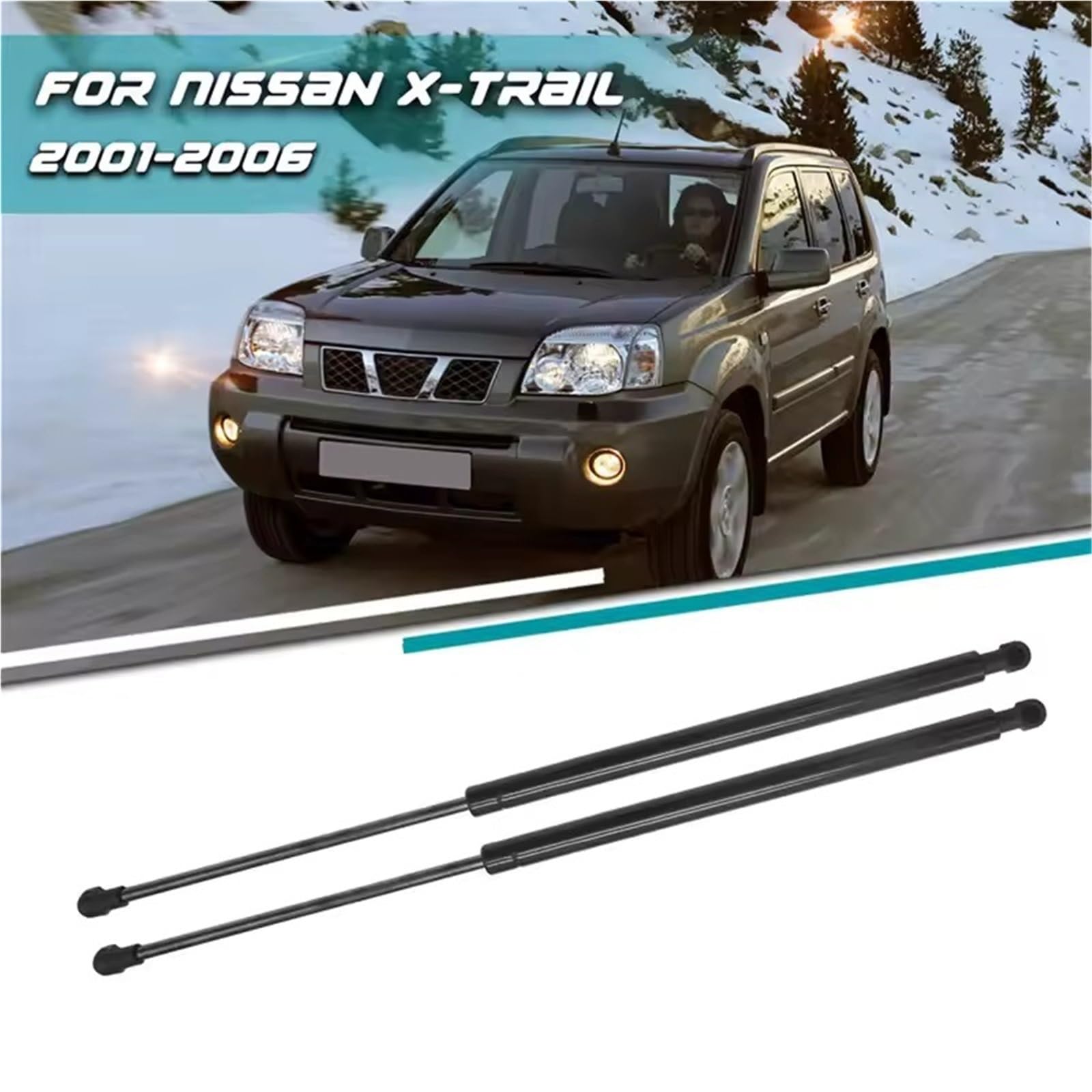 Amortyzator gazowy sprężyna gazowa 2 Szt. Tylnego Wspornika Skrzyni Biegów Samochodu, Klapy Bagażnika, Siłowników Gazowych, Pasujących Do Nissana X-Trail T30 2001-2006 904508H31A