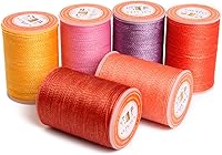 Vista 21 de FANDOL Cordón de poliéster encerado, cuerdas recubiertas de cera, impermeable, hilo redondo recubierto de cera para pulseras trenzadas, accesorios