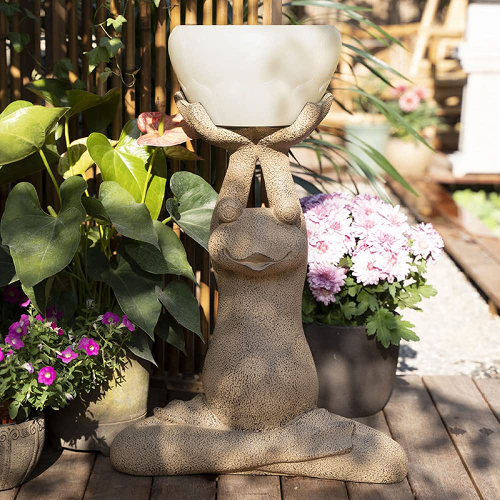 Rana Decorativa Da Giardino Solare - Luci LED, Resina, Verde, 10x10x6 Cm, Autoaccensione Notturna - Foto 8