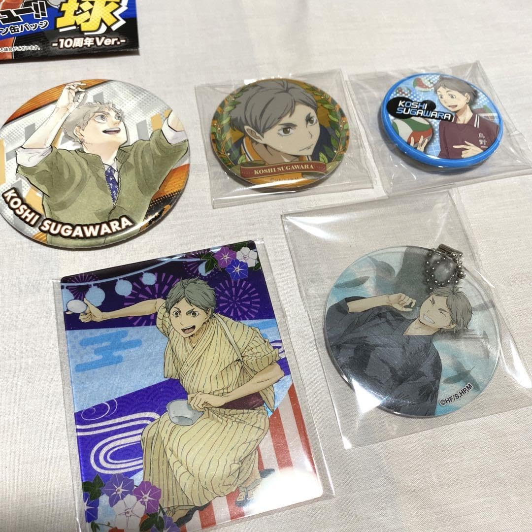 Amazon.co.jp: ハイキュー 缶バッジ 5点 セット 菅原孝支 : おもちゃ