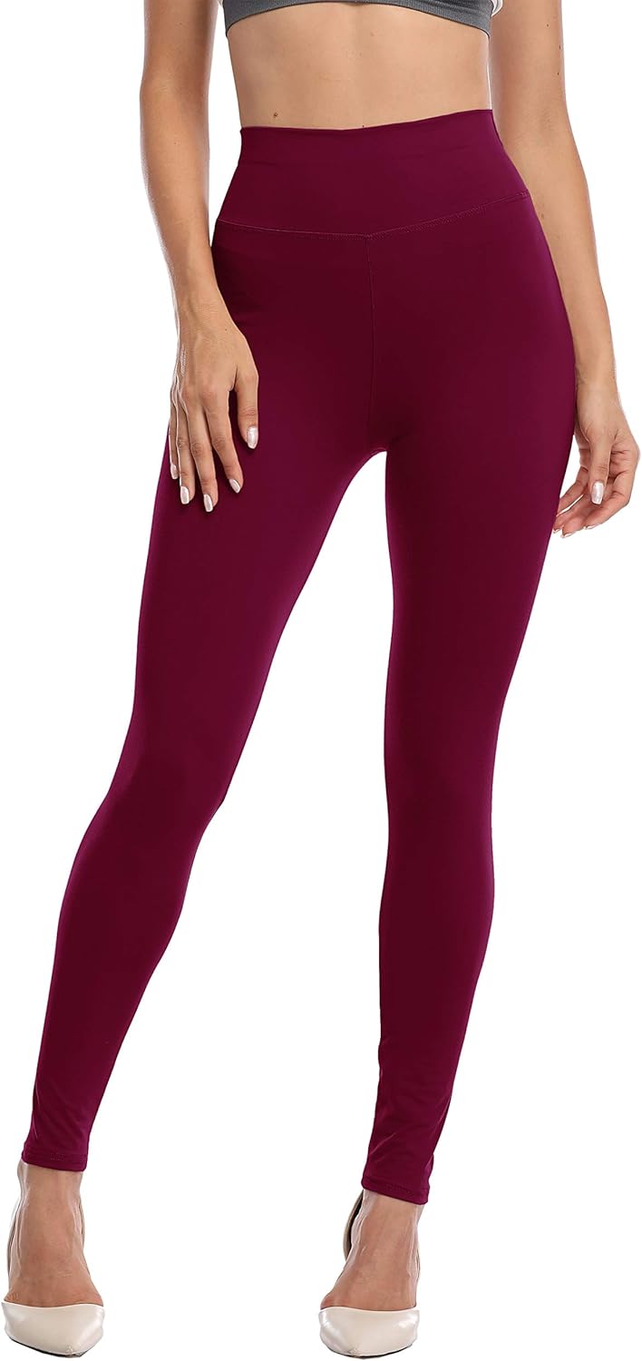 Cheapestbuy High Waisted Leggings for Women Soft Compression Yoga Pants Tummy Control Opaque Slim Workout Running Pants - Image 2