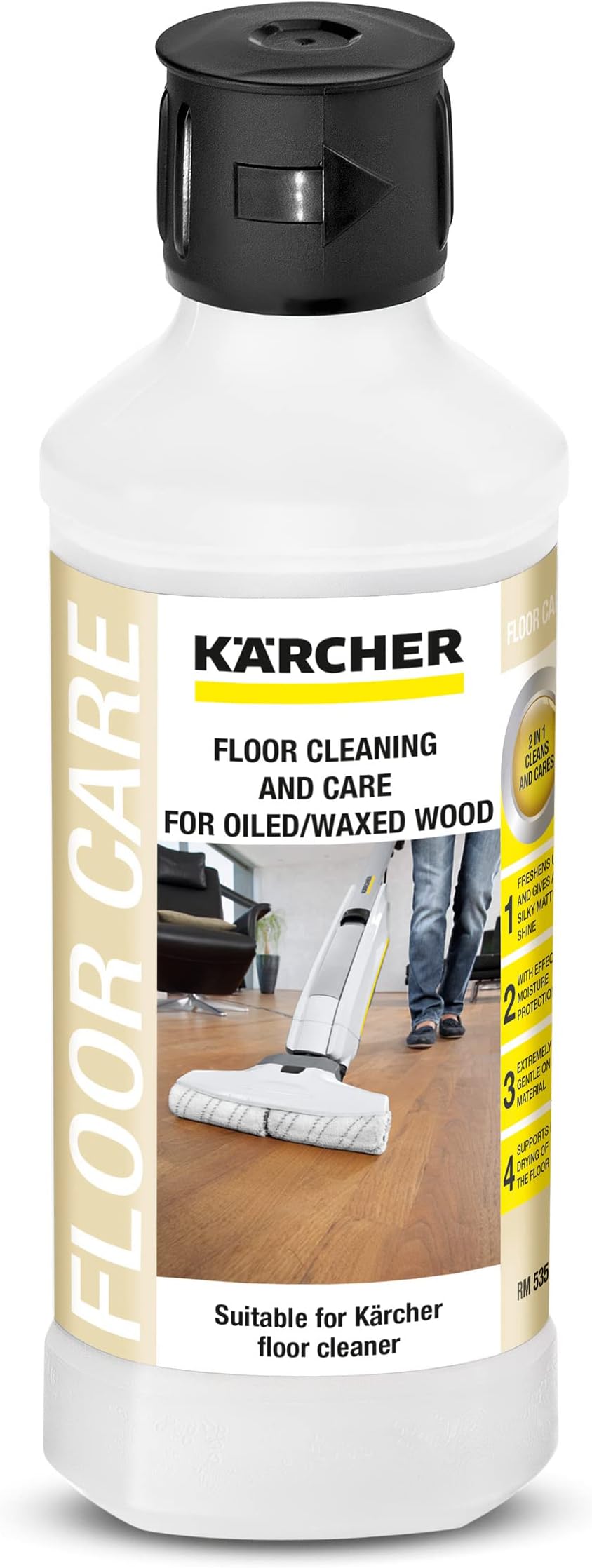 Kärcher Oiled/Waxed Wooden Floor Cleaning Detergent for Hard Floor Cleaners
