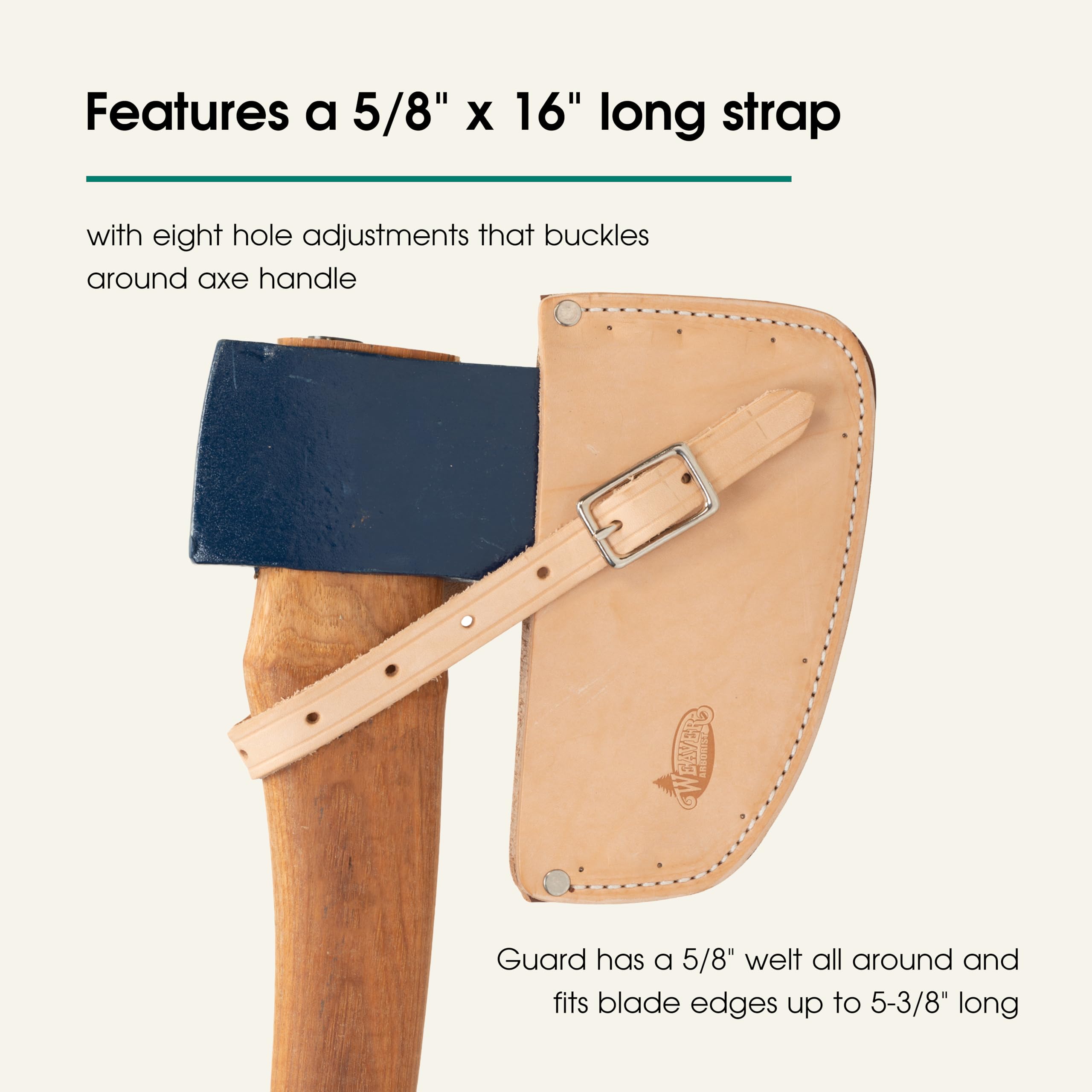 Weaver Leather Arborist One Piece Single Bit Axe Guard, Tan