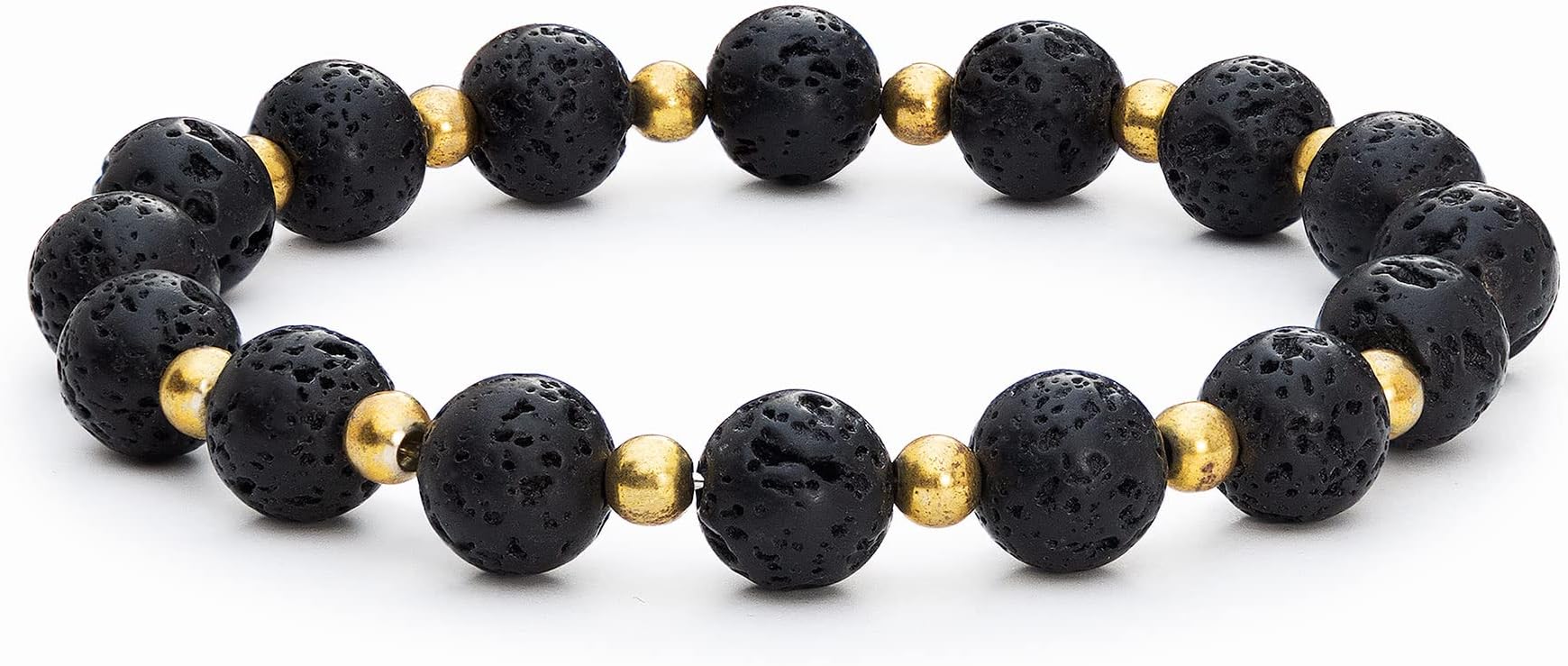 Gold Fusion - Essential Oil Diffuser Bracelet (by Vitality Extracts) - Aromatherapy, Meditation, Crystals and Healing Stones, Rejuvenate, Chakra, Handmade