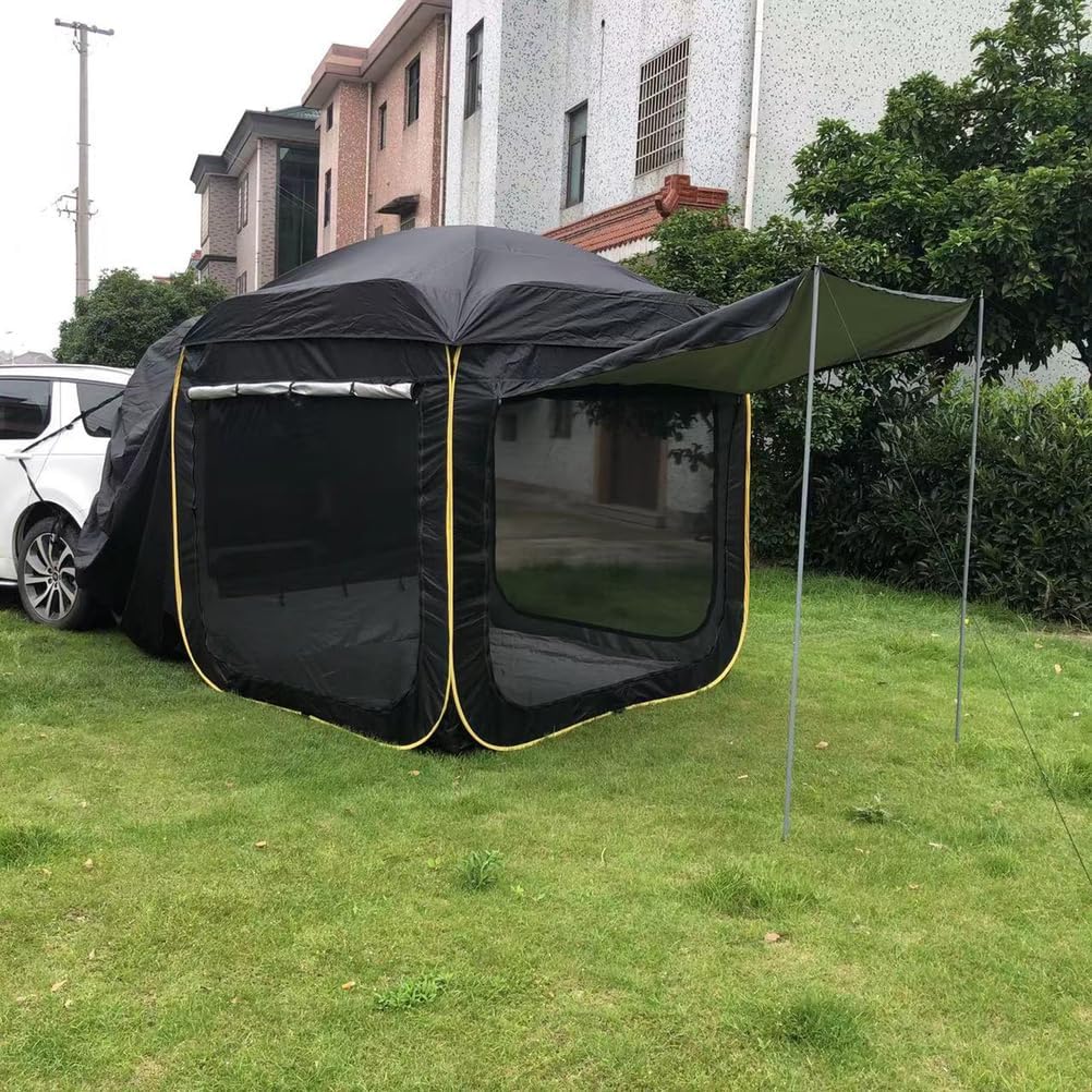 Pop Up Car Rear Tent Pop Up Tent 4 Man Outdoor Extension SUV Tailgate Tent, Car Mounted Tent, Trunk, Car Tailgate Tent,1
