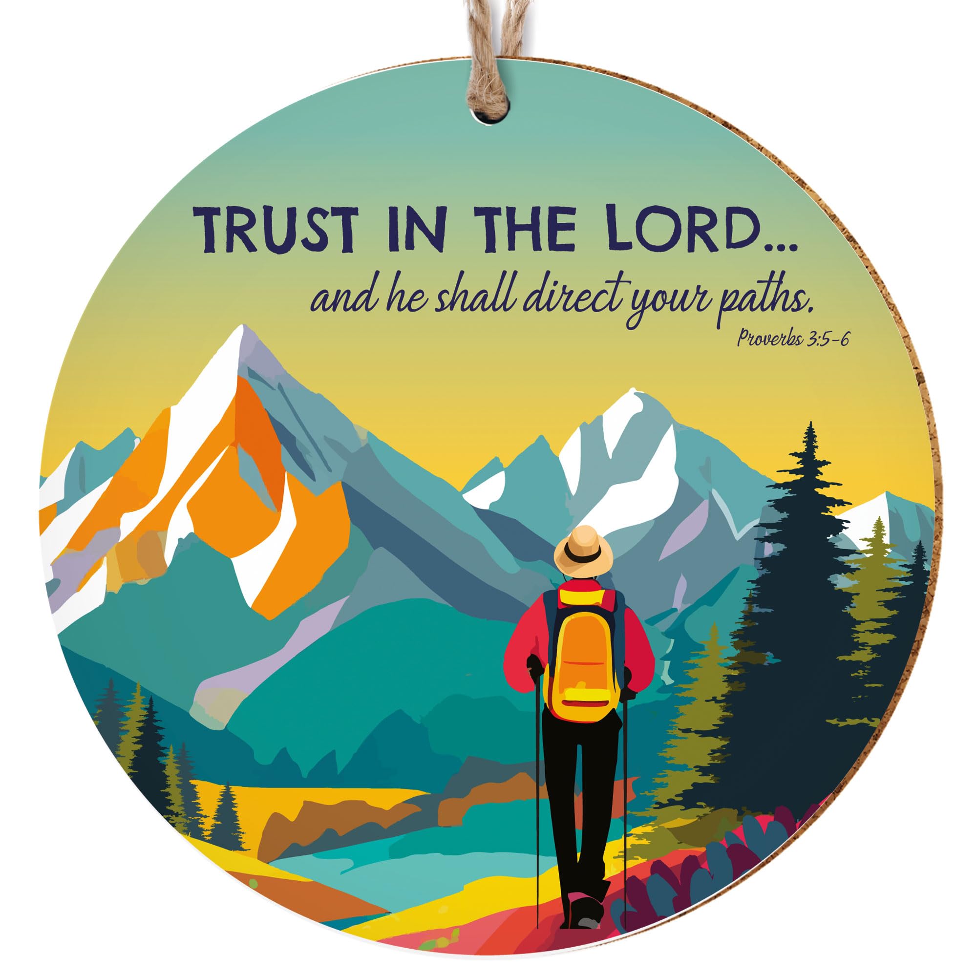 Christian Decorations - can be used as a ceramic hanging decoration or as a coaster. Beautiful Christian gifts for women or men, by Just Cards Direct (Trust) โ image 1