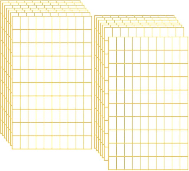 burkfeeg 3000 Pcs Small Matte Label Stickers, White Sticky Labels Stickers Self Adhesive Labels Stickers for File Folder Labels Price Container Marking (13x19mm)