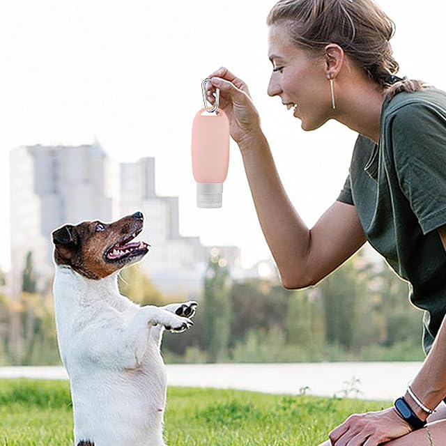 Foto 7 de 8 de Tubo de comida para llenar perros, botellas de viaje de silicona, manguera de agua de 90 ml para mascotas