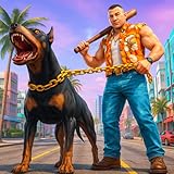 Real Open World Dog GT Gangster Urban City Mafia Games: Chase Real Gangsters in Vegas Street Simulator Game: Street Fighting Game