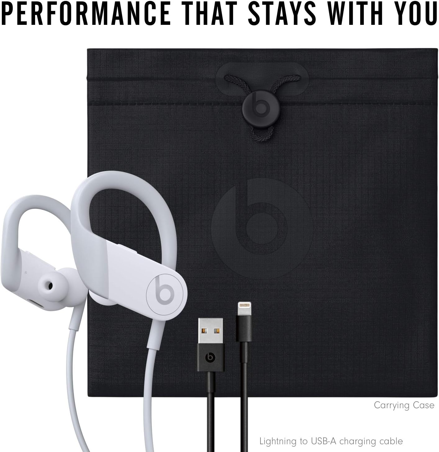 ایرفون بیسیم بیتس مدل powerbeats رنگ سفید