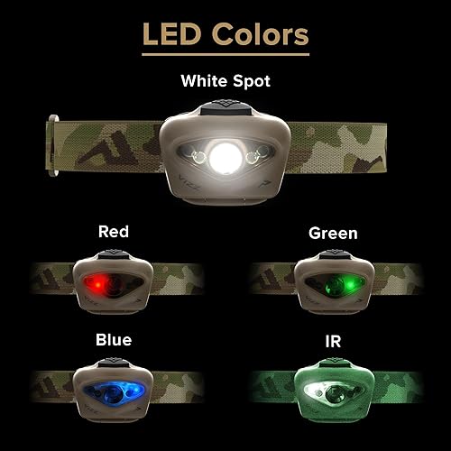 Miniatura 2 de Princeton Tec Vizz - Linterna frontal LED táctica (420 lúmenes, multicam), talla única