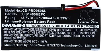 VI VINTRONS Battery Replacement Compatible for Sony PRS-950, PRS-950SC,