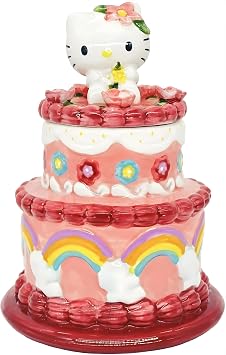 Blue Sky Clayworks Hello Kitty Cake Cookie Jar