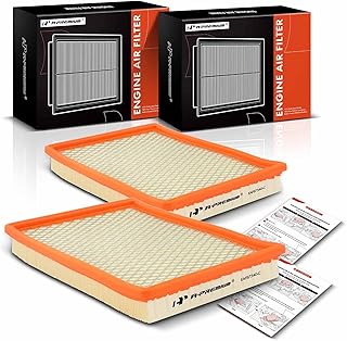 A-Premium 2-PC Engine Air Filter Compatible with Chevrolet Impala, Monte Carlo 2000-2005 & Pontiac Grand Prix 1999-2008 & Oldsmobile Intrigue 2002-2002 & Buick Century, Regal & More