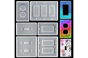 6 Pack Light Switch Cover Resin Silicone Molds