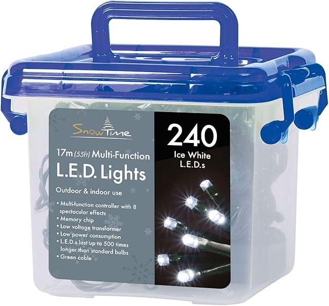 240 Ice White Multi-Function Christmas Tree Lights