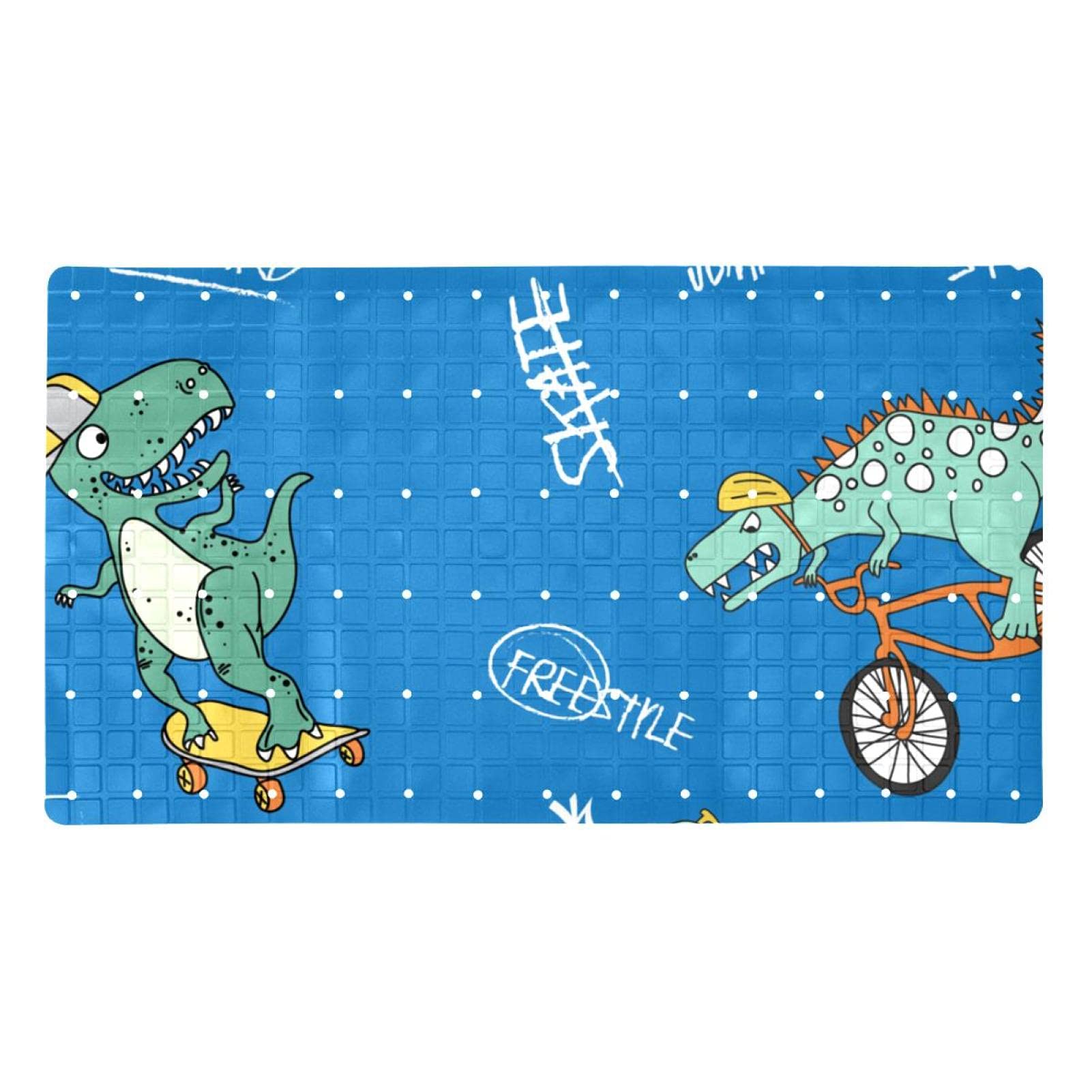 Tapis de bain antidérapant PVC avec ventouses pour douche bébé