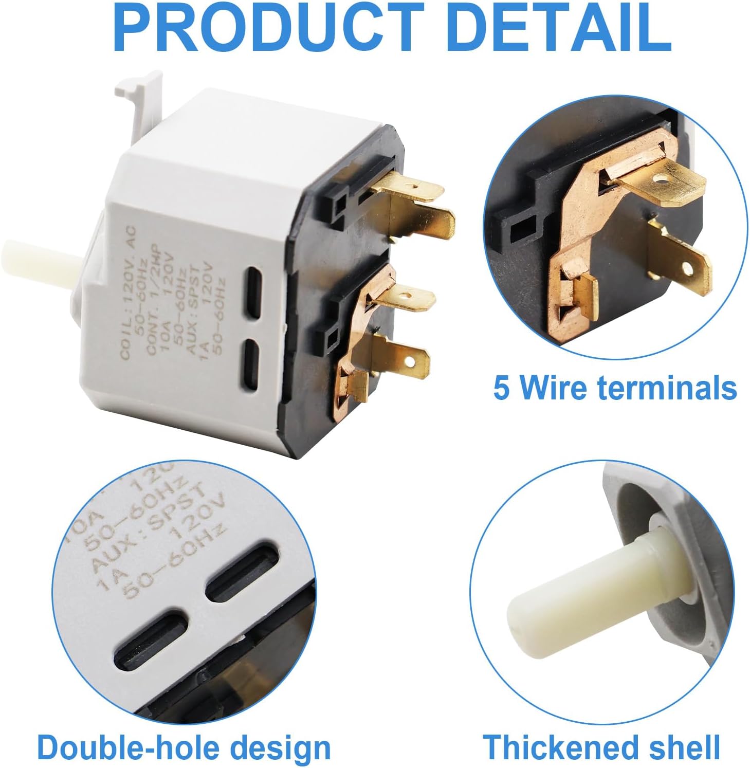W10117655 Dryer Push to Start Switch Compatible with Some Crosley Maytag Kenmore and Whirlpool Dryers Replacement Part AP6015267 PS11748542