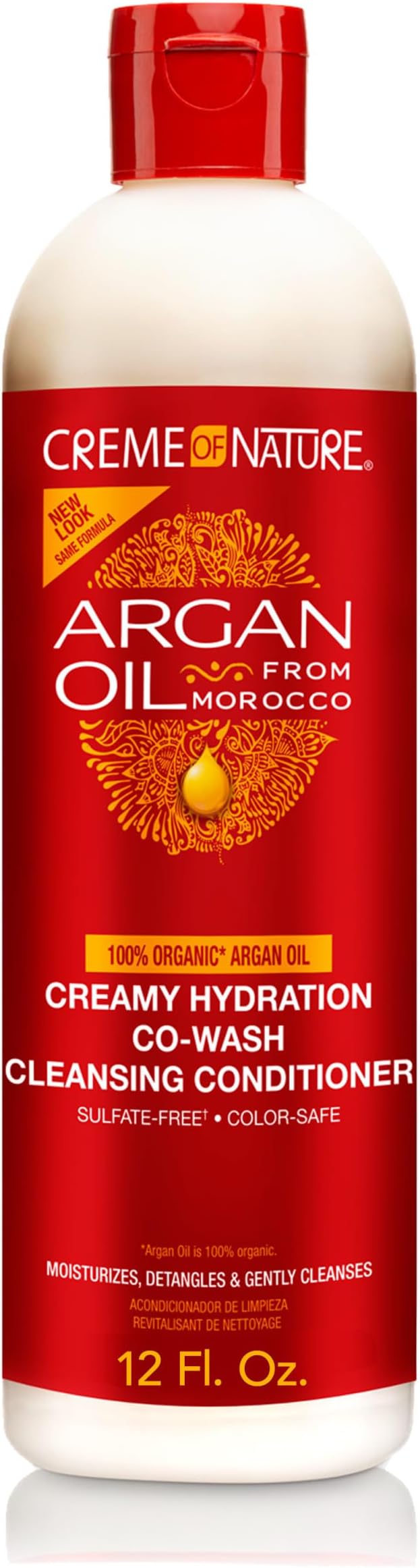 Creamy Hydration Co-Wash Cleansing Conditioner, Gently Cleanses & Hydrates, Sulfate-Free, Color Safe, Infused with Argan Oil, 12 oz