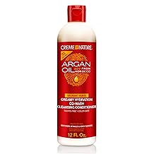 Creme of Nature Creamy Hydration Co-Wash Cleansing Conditioner, Gently Cleanses & Hydrates, Sulfate-Free, Color Safe, Infused with Argan Oil, 12 oz