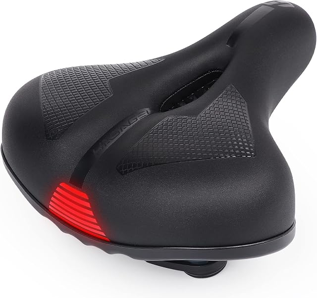 HASAGEI Bike Seat MTB Saddle Comfortable Bike Saddle for Men Women, Gel Bike Seat Fits MTB Mountain Bike Road Bike Exercise Bike with Waterproof Cover