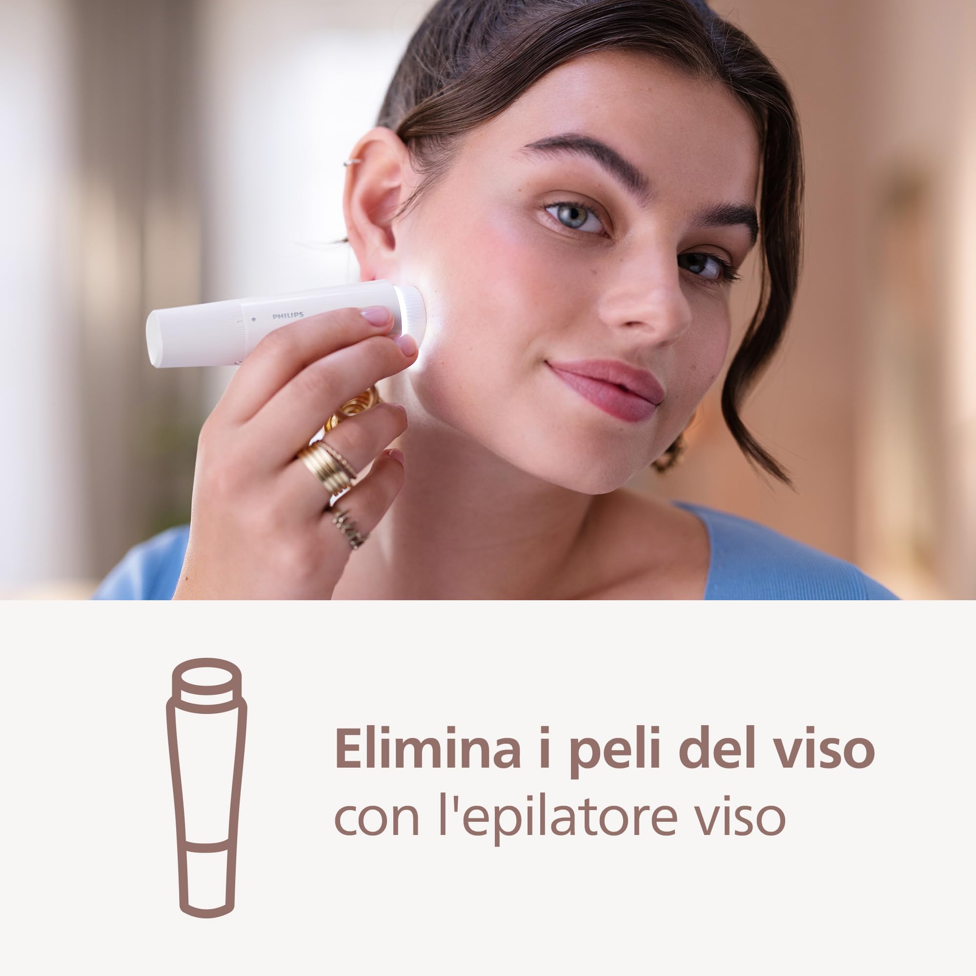 Philips Beauty Set Serie 9000 - Set all-in-one per tutto il corpo, epilatore senza fili, wet & dry, 6 accessori, modello BRE770/92