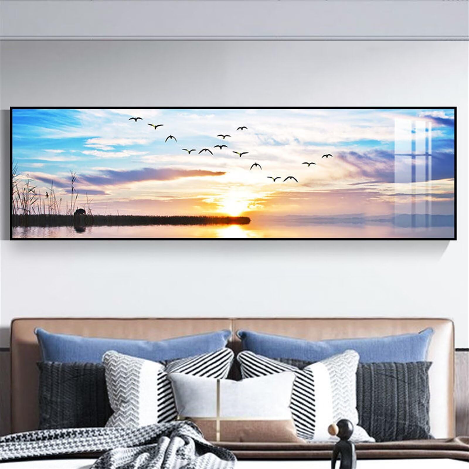 Peinture Diamant Adulte Plage Coucher de Soleil pour Illuminer Votre Salon Grand Format 5D