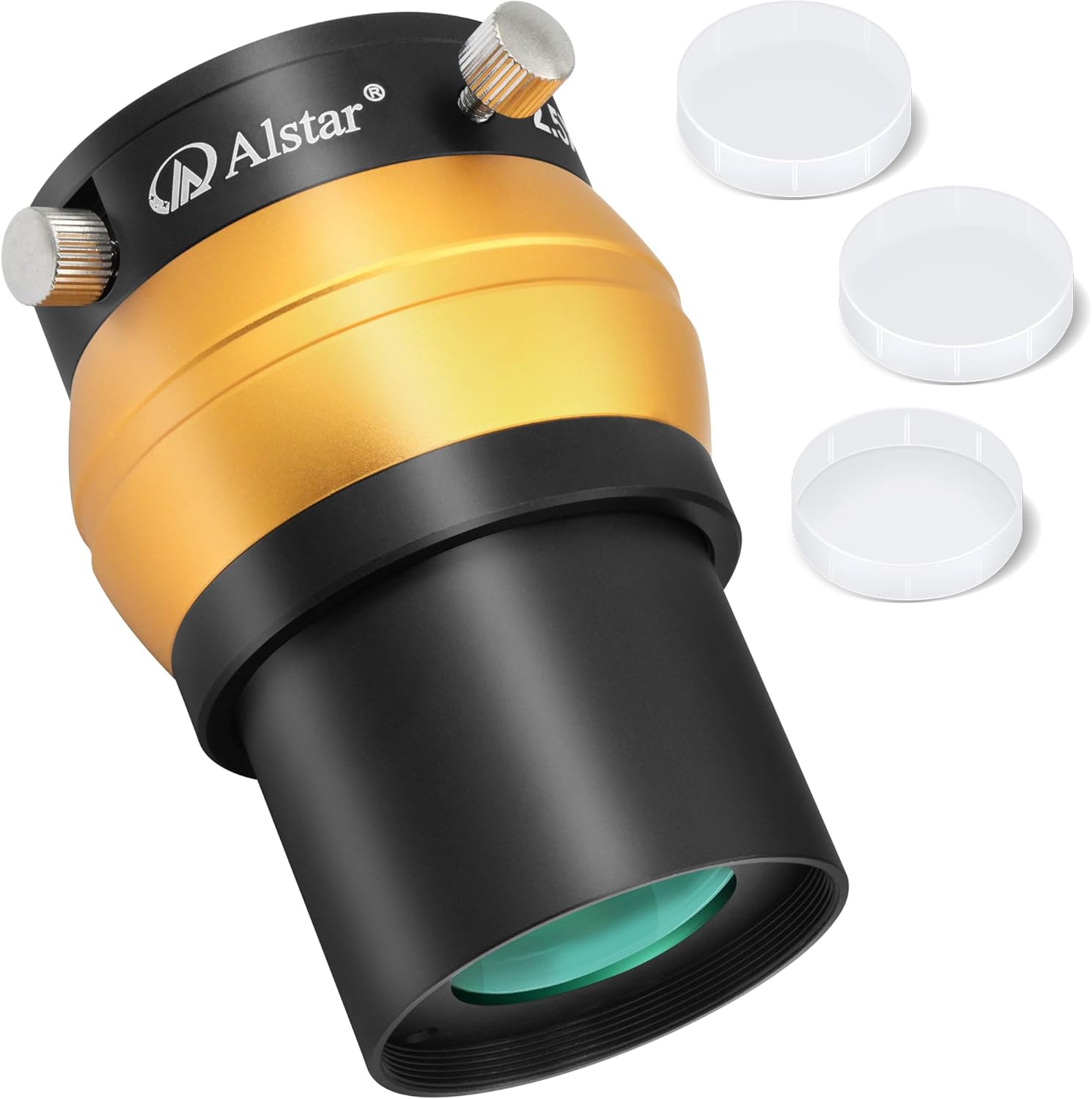 Alstar 2" 2.5X Barlow Lens - Bundle with - 2-Inch 3 Pcs Dust Caps