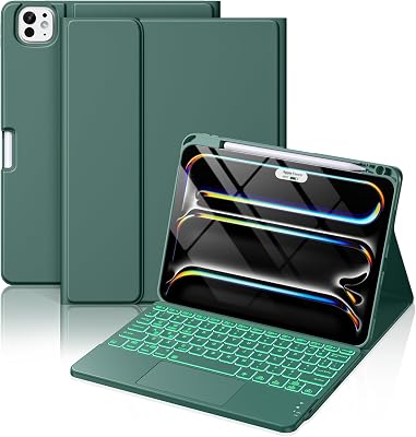 Hamile for iPad Pro 11-inch Case with Keyboard (M5/M4) - Mag - best ipad pro 11 on screen keyboard