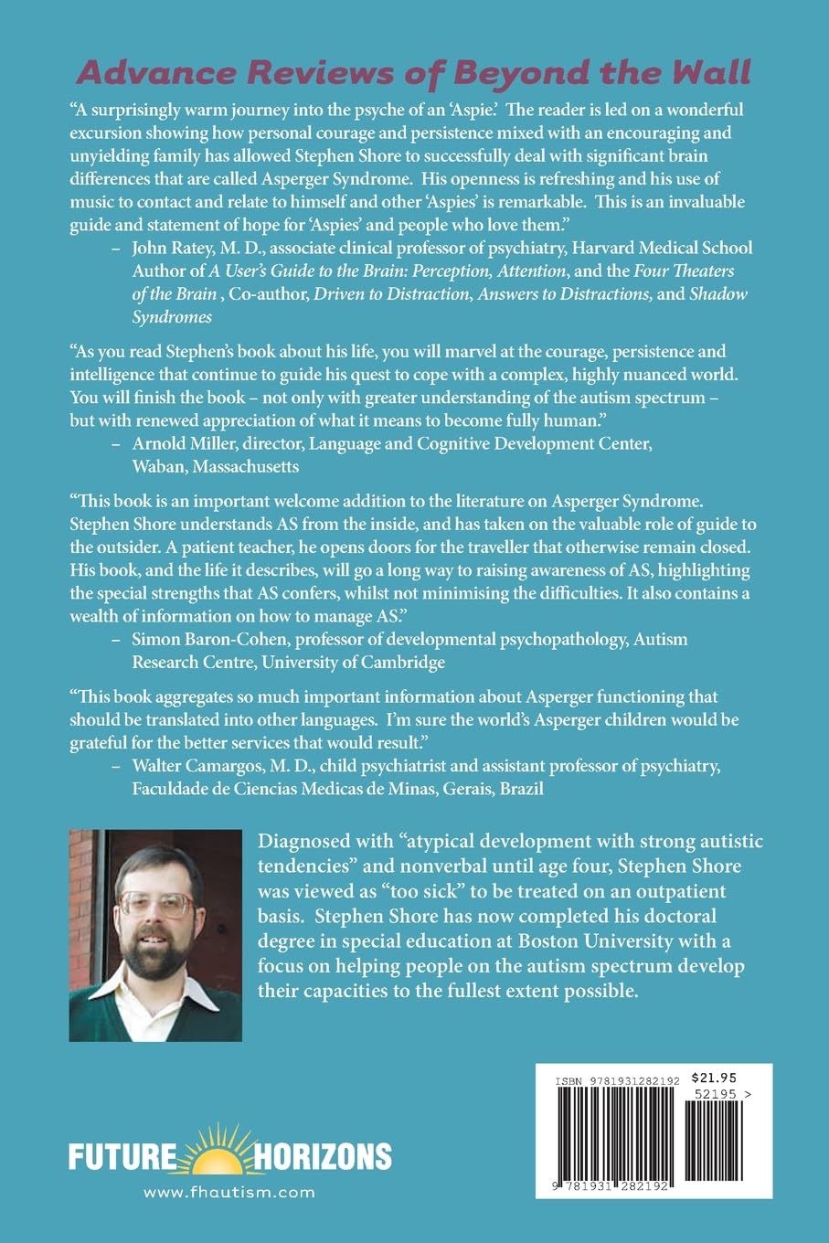 Beyond the Wall: Personal Experiences with Autism and Asperger Syndrome