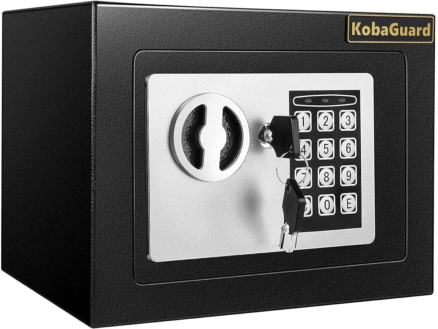 Electronic Security Safe Box for Hotel Home Office Business Steel Strongbox with Electronic Digital Lock and Pin Code Keypad to Protect Cash Money Jewelry Documents, Black (17E)