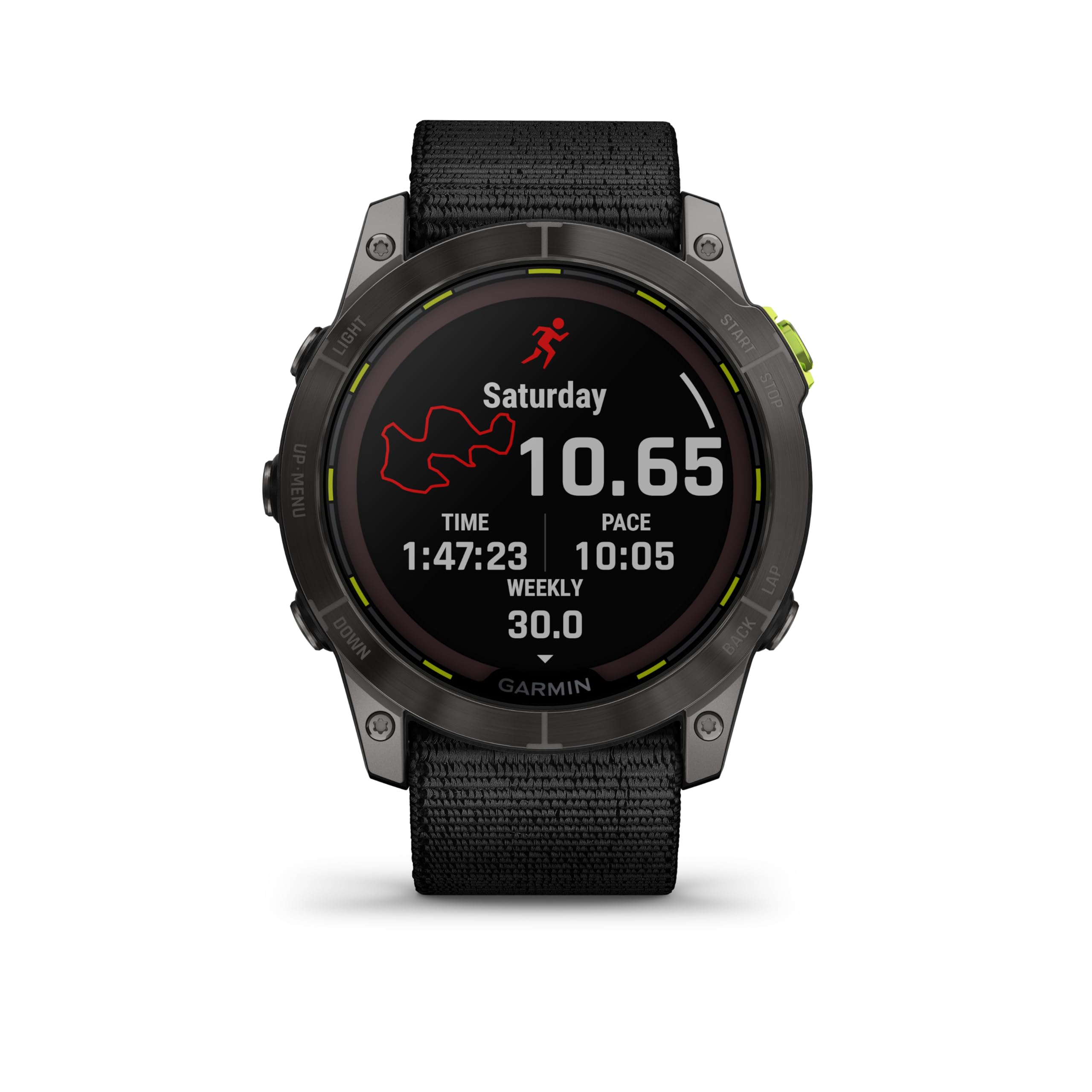 Garmin Enduro™ 2 (MPX) Orologio ad alte prestazioni, fornito con cinturino in nylon e silicone, batteria GPS a lunga durata, ricarica solare, mappe precaricate