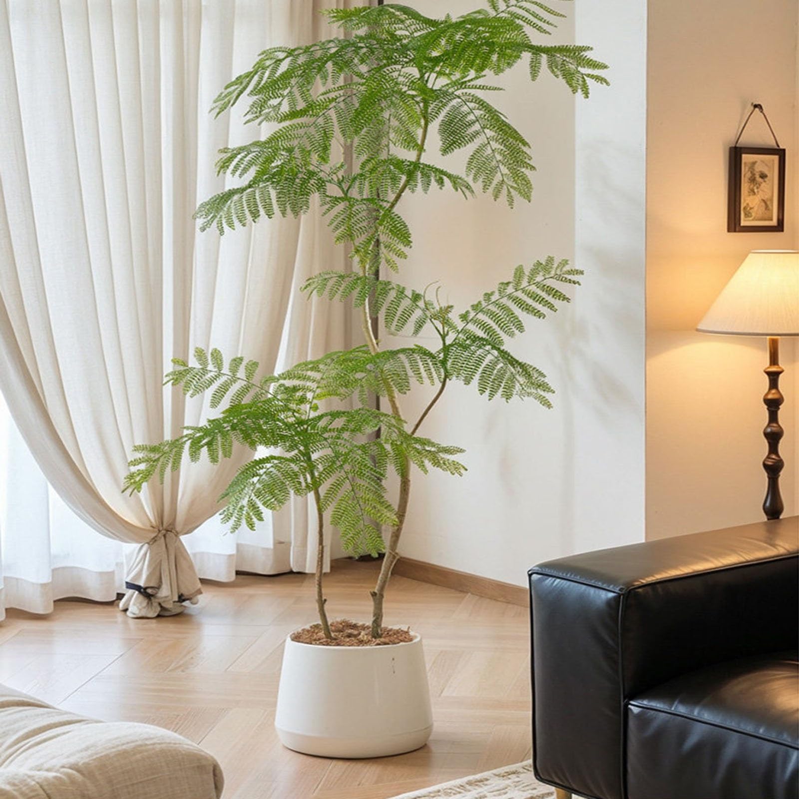Sztuczna roślina realistyczna, sztuczna roślina doniczkowa do salonu/sypialni/hotelu/biura – nie wymaga pielęgnacji (styl 3, 160 cm)