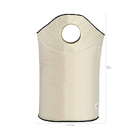 3 Sprouts Baby Laundry Basket for Nursery - Hamper with Handles/Lid, Large Storage Basket, Toy Bin, Room Decor - Kids Hamper, Baby Clothes Storage Organizer, Swan