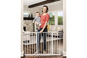 REGALO Easy Open 47-Inch Extra Wide Walk Thru Baby Gate