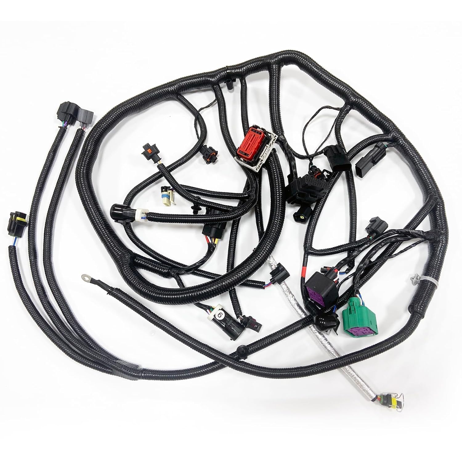 Cheriezing Engine Wiring Harness Compatible with 2005-2007 F-250 F-350 F-450 F-550 Super Duty (6.0L V8 Diesel Engine) Replace# 5C3Z-12B637-BA Build Date of 11/4/2004 and Later Only