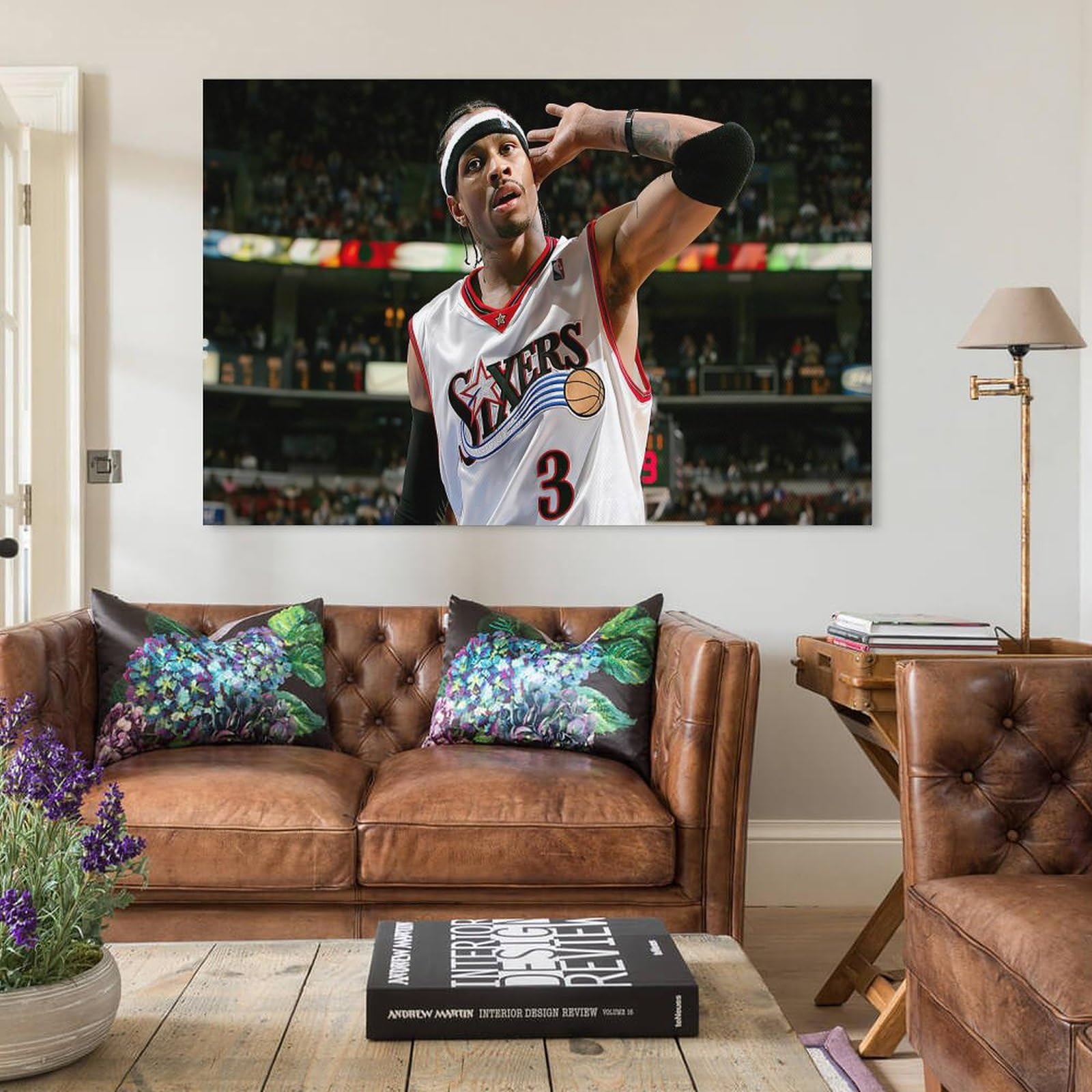 Amazon.co.jp: NBA アレン・アイバーソン (33) キャンバスウォール