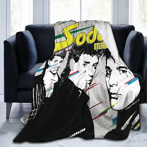Miniatura 1 de Soda - Manta estéreo de franela de forro polar súper suave y ligera para cama, sofá o sofá, 50 x 40 pulgadas